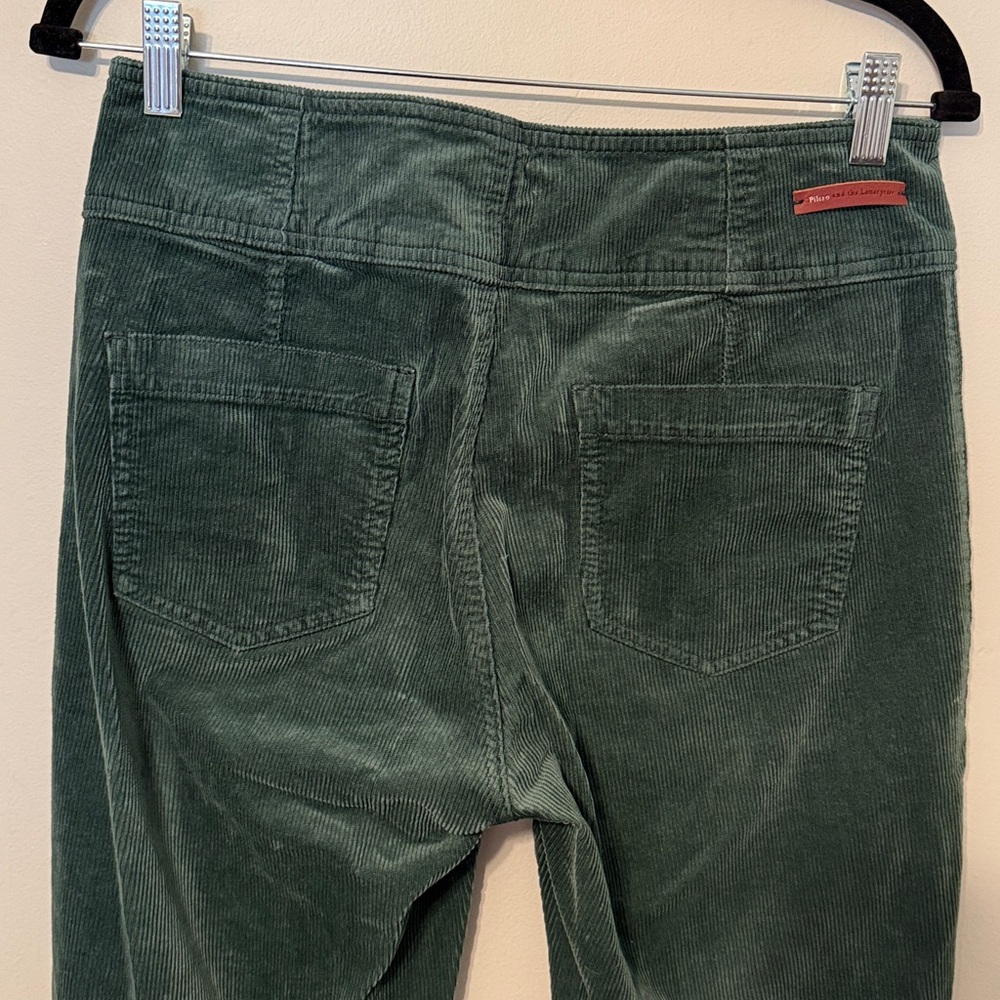 Pilcro & The Letterpress Corduroy Green High-Rise Trouser Bootcut size 29 - Picture 5 of 6